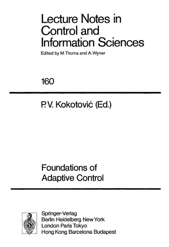 Foundations of Adaptive Control