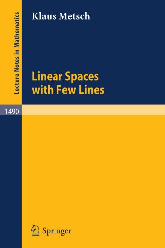 Linear Spaces with Few Lines