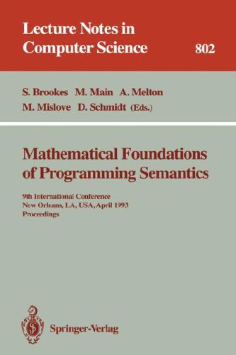 Mathematical Foundations of Programming Semantics