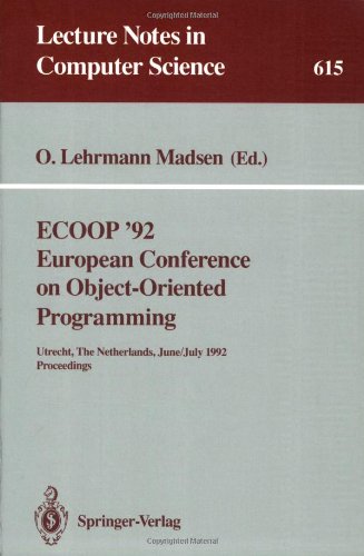 Ecoop '92, European Conference On Object Oriented Programming