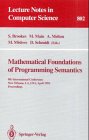 Mathematical Foundations of Programming Semantics