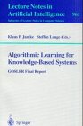 Algorithmic Learning for Knowledge-Based Systems