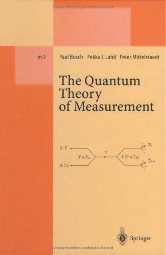 The Quantum Theory Of Measurement (Lecture Notes In Physics New Series M)
