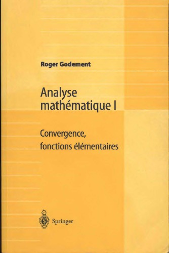 Analyse Mathematique I