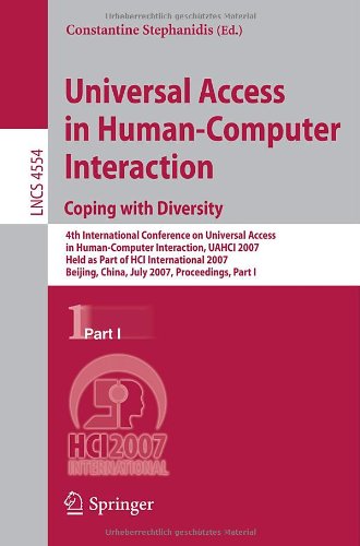 Universal Acess In Human Computer Interaction. Coping With Diversity