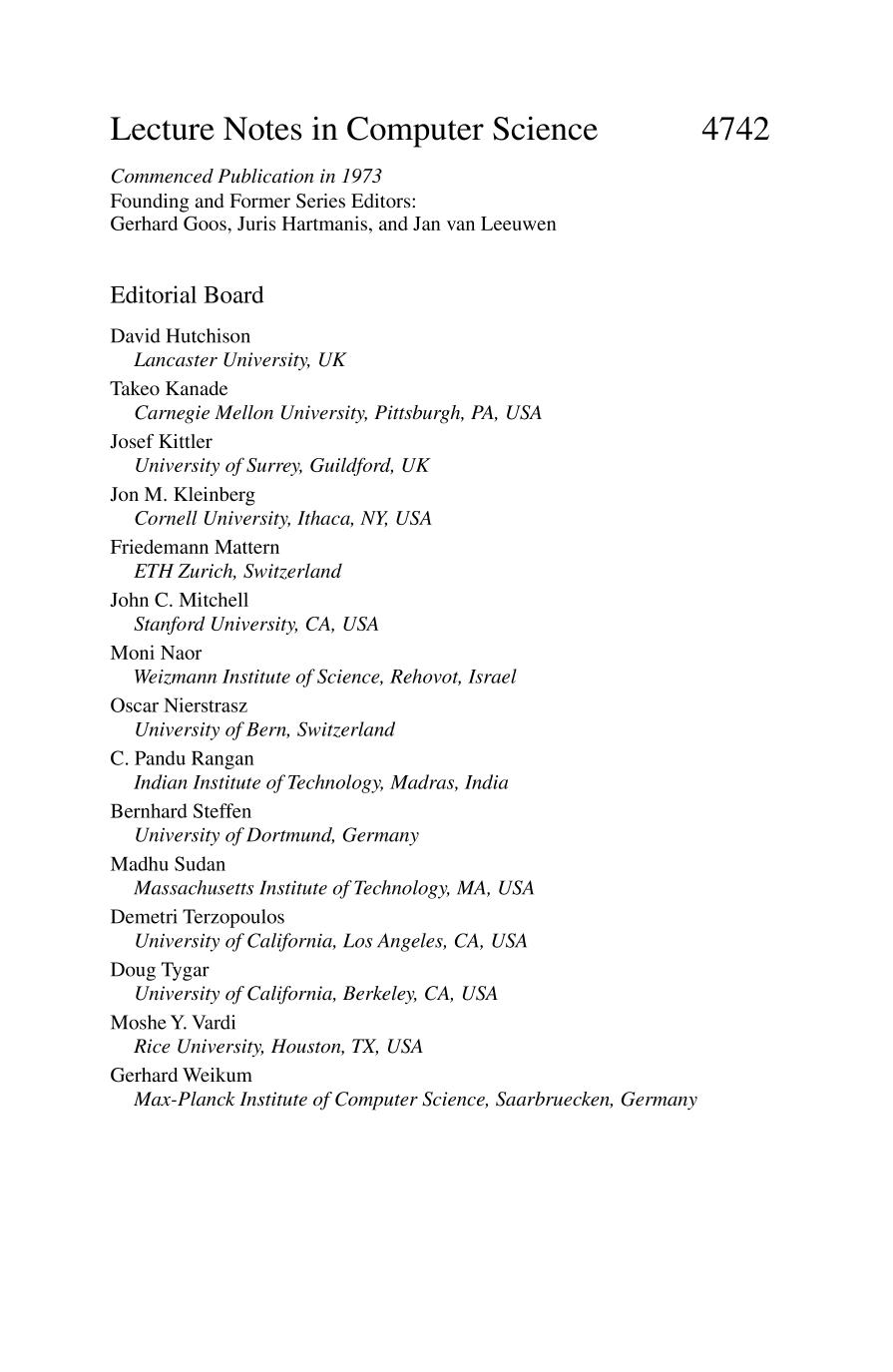 Parallel and distributed processing and applications : 5th international symposium, ISPA 2007, Niagara Falls, Canada, August 29-31, 2007 : proceedings