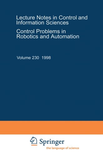 Control Problems in Robotics and Automation