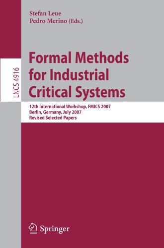 Formal Methods for Industrial Critical Systems