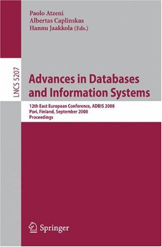 Advances In Databases And Information Systems