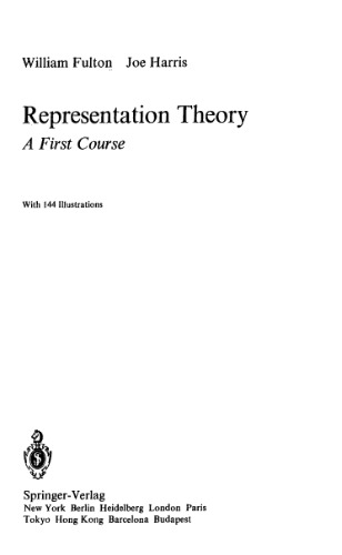 Representation theory : a first course