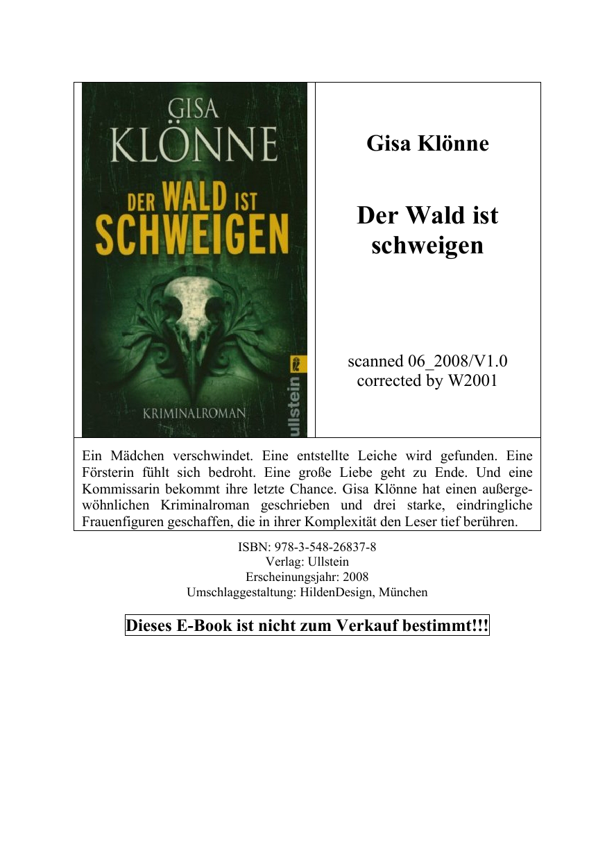 Der Wald ist Schweigen