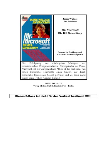 Mr. Microsoft. Die Bill- Gates- Story.