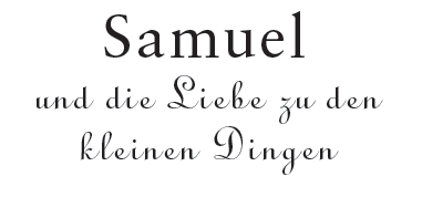 Samuel und die Liebe zu den kleinen Dingen (German Edition)