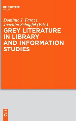 Grey Literature in Library and Information Studies