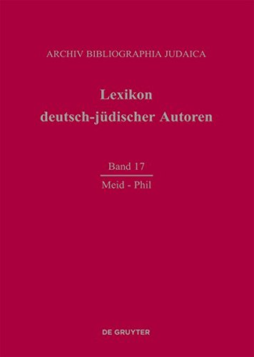 Encyclopaedia of German-Jewish Authors