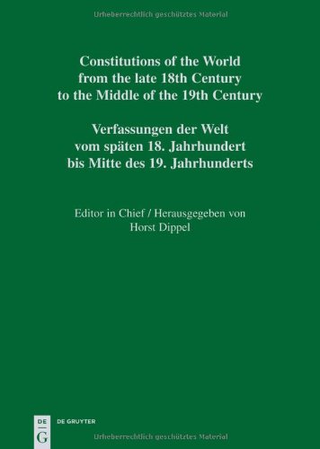 Constitutional Documents of Haiti 1790 1860 / Documents Constitutionnels D'Haiti 1790-1860 / Verfassungsdokumente Haitis 1790-1860