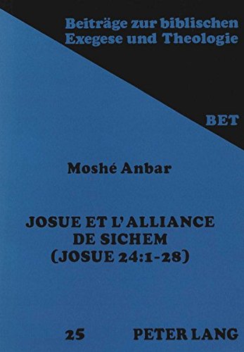 Josué et l'alliance de Sichem 