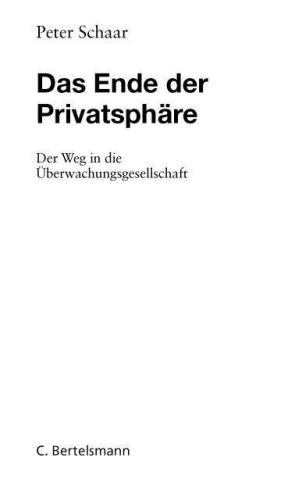 Das Ende der Privatsphäre