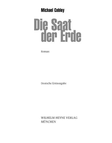 Die Saat der Erde (Roman)