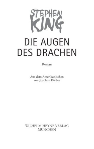 Die Augen des Drachen : Roman