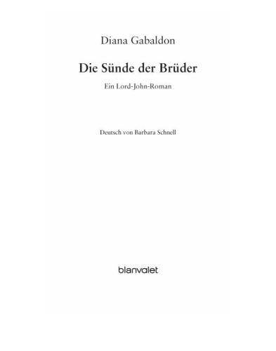 Die Sünde der Brüder : Ein Lord-John-Roman