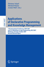 Applications of declarative programming and knowledge management 17th international conference ; revised selected papers