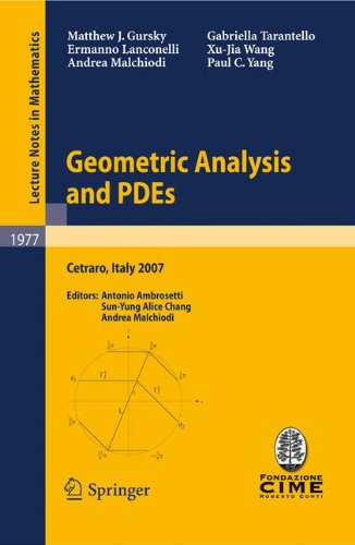 Geometric Analysis and Pdes