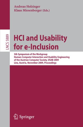 HCI and Usability for e-Inclusion