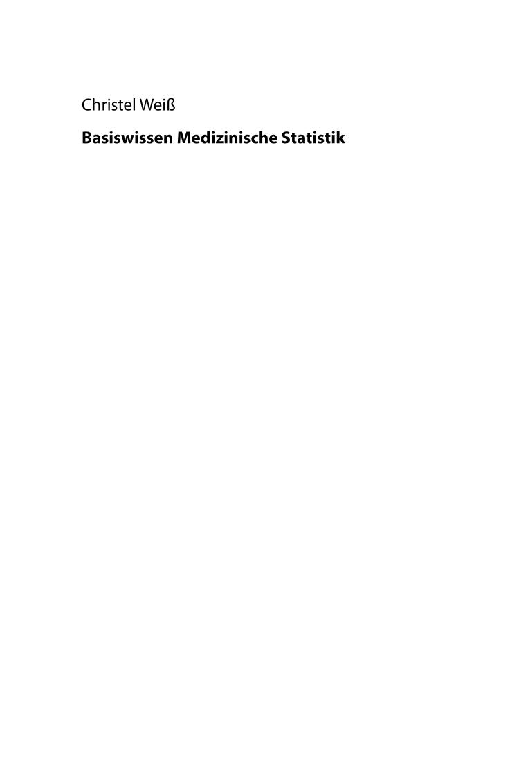 Basiswissen Medizinische Statistik