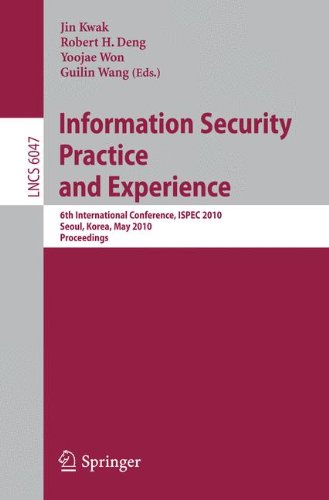 Information Security, Practice And Experience