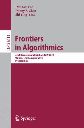 Frontiers In Algorithms