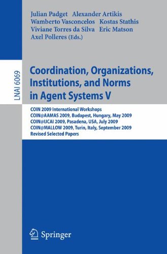 Coordination, Organizations, Institutions, and Norms in Agent Systems V