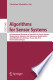 Algorithms for Sensor Systems