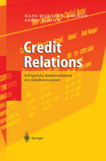 Credit Relations Erfolgreiche Kommunikation mit Anleiheinvestoren