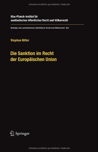 Die sanktion im recht der Europaischen union : Der Begriff und seine Funktion im europäischen Rechtsschutzsystem