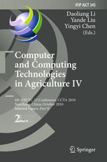 Computer And Computing Technologies In Agriculture Iv