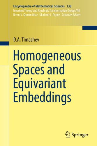 Homogeneous Spaces And Equivariant Embeddings (Encyclopaedia Of Mathematical Sciences)
