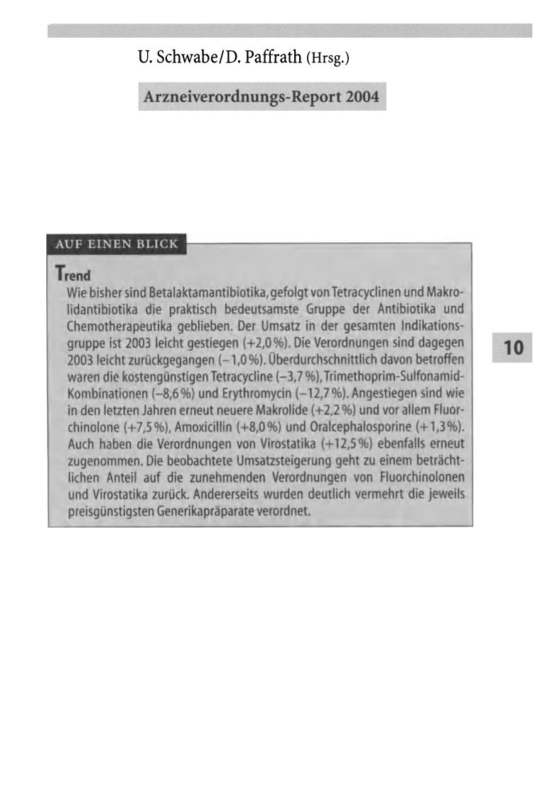 Arzneiverordnungs-Report 2004.