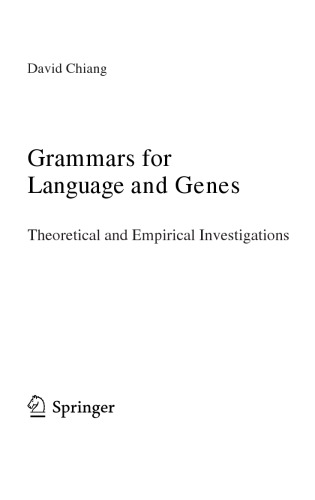 Grammars for Language and Genes