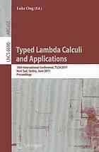 Typed Lambda Calculi and Applications