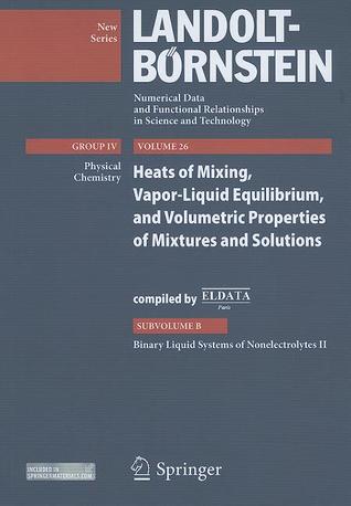 Binary Liquid Systems of Nonelectrolytes II