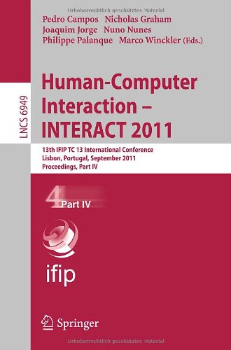 Human-Computer Interaction - INTERACT 2011, Part 4