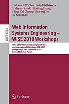 Web Information Systems Engineering Wise 2010 Workshops