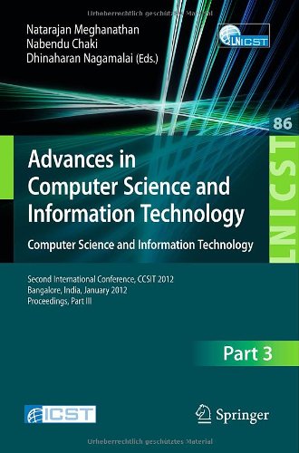 Advances in Computer Science and Information Technology. Computer Science and Information Technology