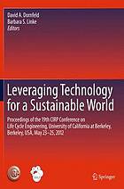 Leveraging Technology for a Sustainable World