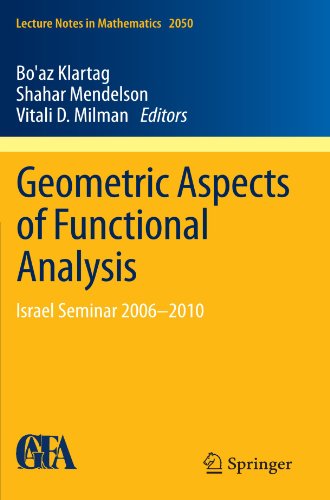 Geometric Aspects of Functional Analysis