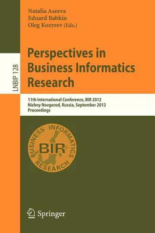 Perspectives in Business Informatics Research