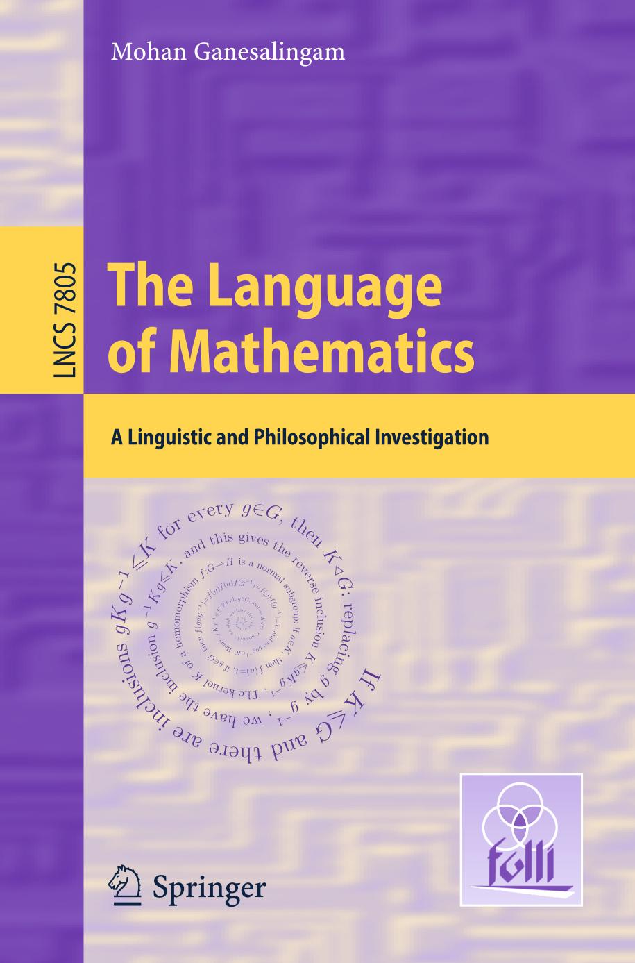 Language of mathematics : a linguistic and philosophical investigation