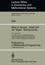 Redundancy in Mathematical Programming : a State-of-the-Art Survey