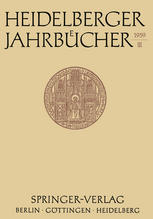 Heidelberger Jahrbücher.